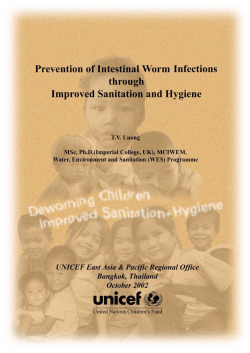 Prevention of Intestinal Worm Infections Through Improved