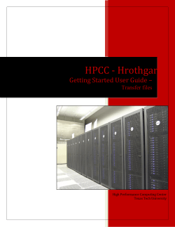 HPCC - Grendel - Texas Tech University Departments