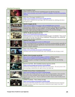 Safe Driving Videos and PSAs