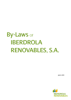 By-Laws Of IBerdroLa renovaBLes, s.a.