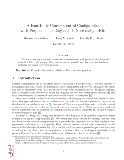 A Four-Body Convex Central Configuration with Perpendicular