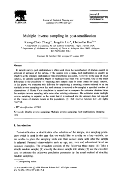 Multiple inverse sampling in post