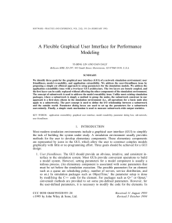 A Flexible Graphical User Interface for