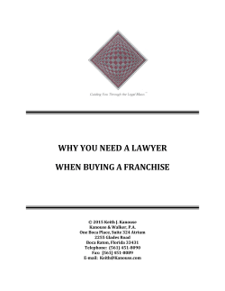 why you need a lawyer when buying a franchise