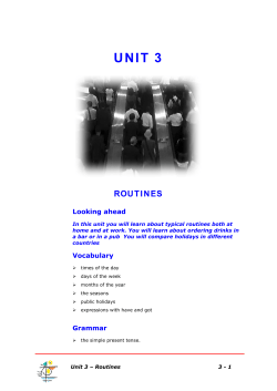 Level 1, Units 3 - 5 - European Trade Union Institute (ETUI)