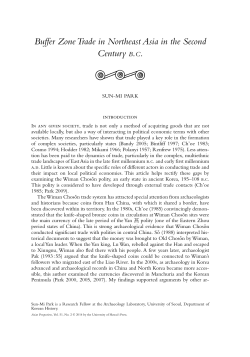 Buffer Zone Trade in Northeast Asia in the Second Century b.c.