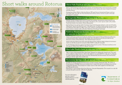Short walks around Rotorua Okere Falls Track 30 minutes 1 way, 1.2