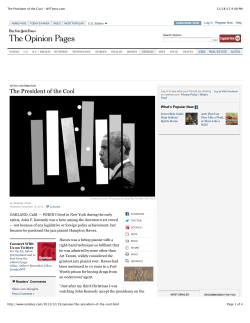 The President of the Cool - NYTimes.com