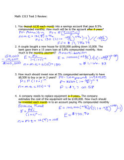 3rd Review for test 3