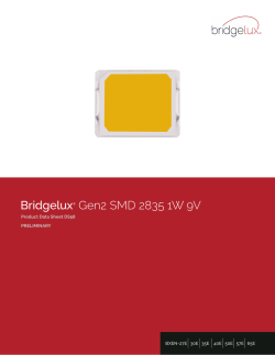 Bridgelux® Gen2 SMD 2835 1W 9V