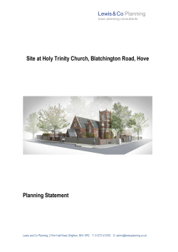 Site at Holy Trinity Church, Blatchington Road, Hove Planning