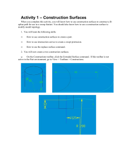 Activity 1 &ndash; Construction Surfaces