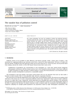 The natalist bias of pollution control