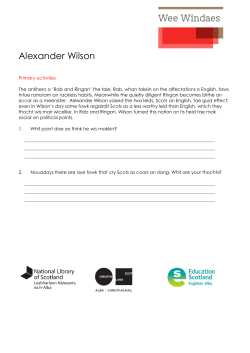 Primary an secondary lairnin activities Alexander