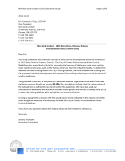 D07-12-13-0249 Noise Study