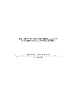 the impact of economic liberalization