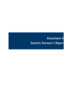 Quantity Surveyor`s Report
