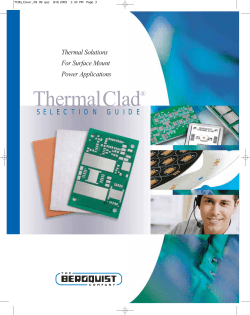Thermal Clad Selection Guide