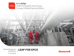 LEAP for EPCs - Honeywell Process Solutions