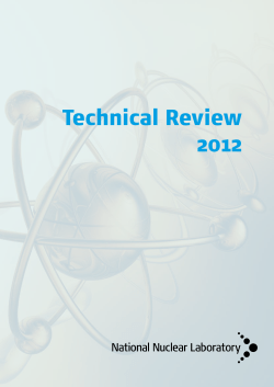 Technical Review 2012 - National Nuclear Laboratory