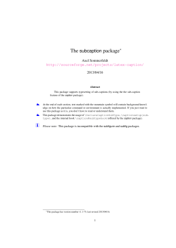 The subcaption package