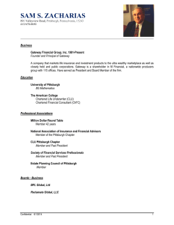 sam s. zacharias - Pitt Alumni Association