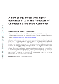 A dark energy model with higher derivatives of H