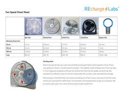 Fan Speed Cheat Sheet