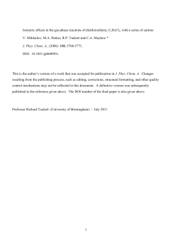 Isomeric effects in the reactions of