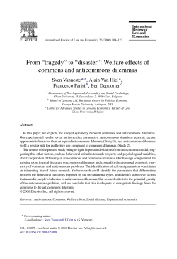 From &ldquo;tragedy&rdquo; to &ldquo;disaster&rdquo;: Welfare effects of commons and