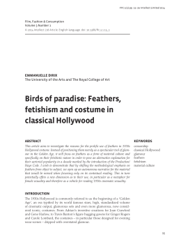 Feathers, fetishism and costume in classical