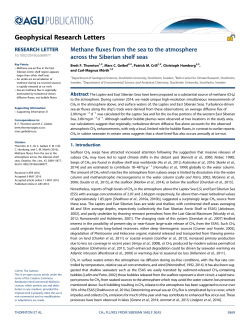 Methane fluxes from the sea to the atmosphere across the Siberian