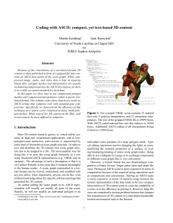 Coding with ASCII: compact, yet text-based 3D content