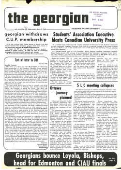 the georgian - Concordia University
