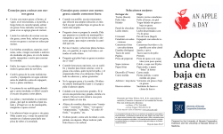 Eating a Low Fat Diet