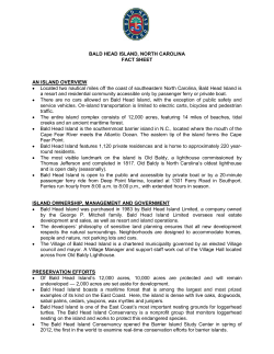 Bald Head Island Fact Sheet