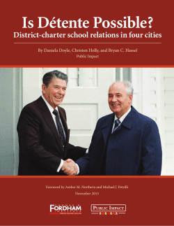 Is D&eacute;tente Possible? - Amazon Web Services