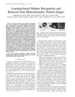 Learning-based Shadow Recognition and Removal from