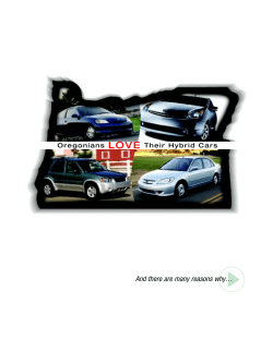 Oregonians LOVE Their Hybrid Cars