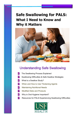 Safe Swallowing for PALS - Swallowing Systems Core