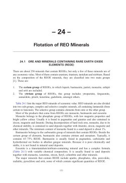Flotation of REO Minerals