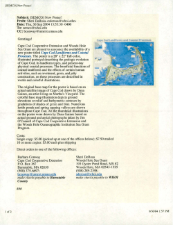 new poster titled Cape Cod Landforms and Coastal make checks