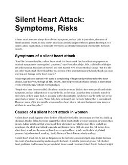 Silent Heart Attack: Symptoms, Risks