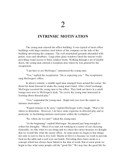 INTRINSIC MOTIVATION