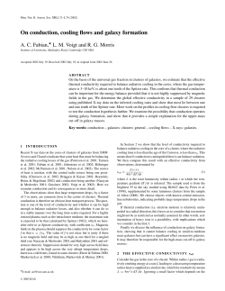On conduction, cooling flows and galaxy formation