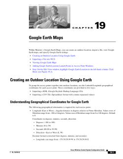 Chapter 19: Google Earth Maps