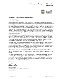 Safety Committee Guide