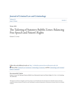 The Tailoring of Statutory Bubble Zones