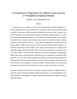 A Comparison of Algorithms for Inference and Learning