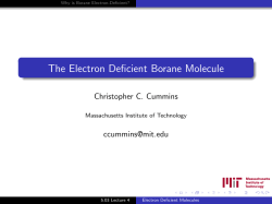 The Electron Deficient Borane Molecule
